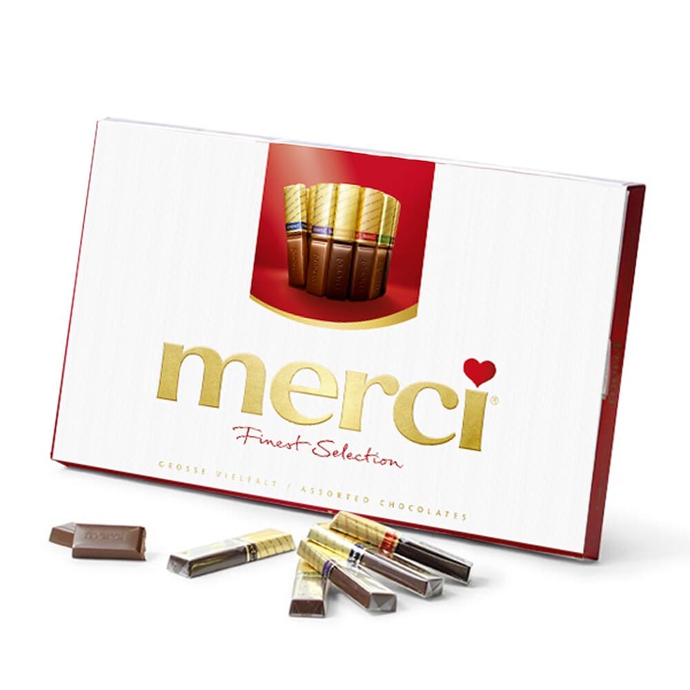 Merci Finest Selection 250 g — bouquet chocolat Wardaty Flowers