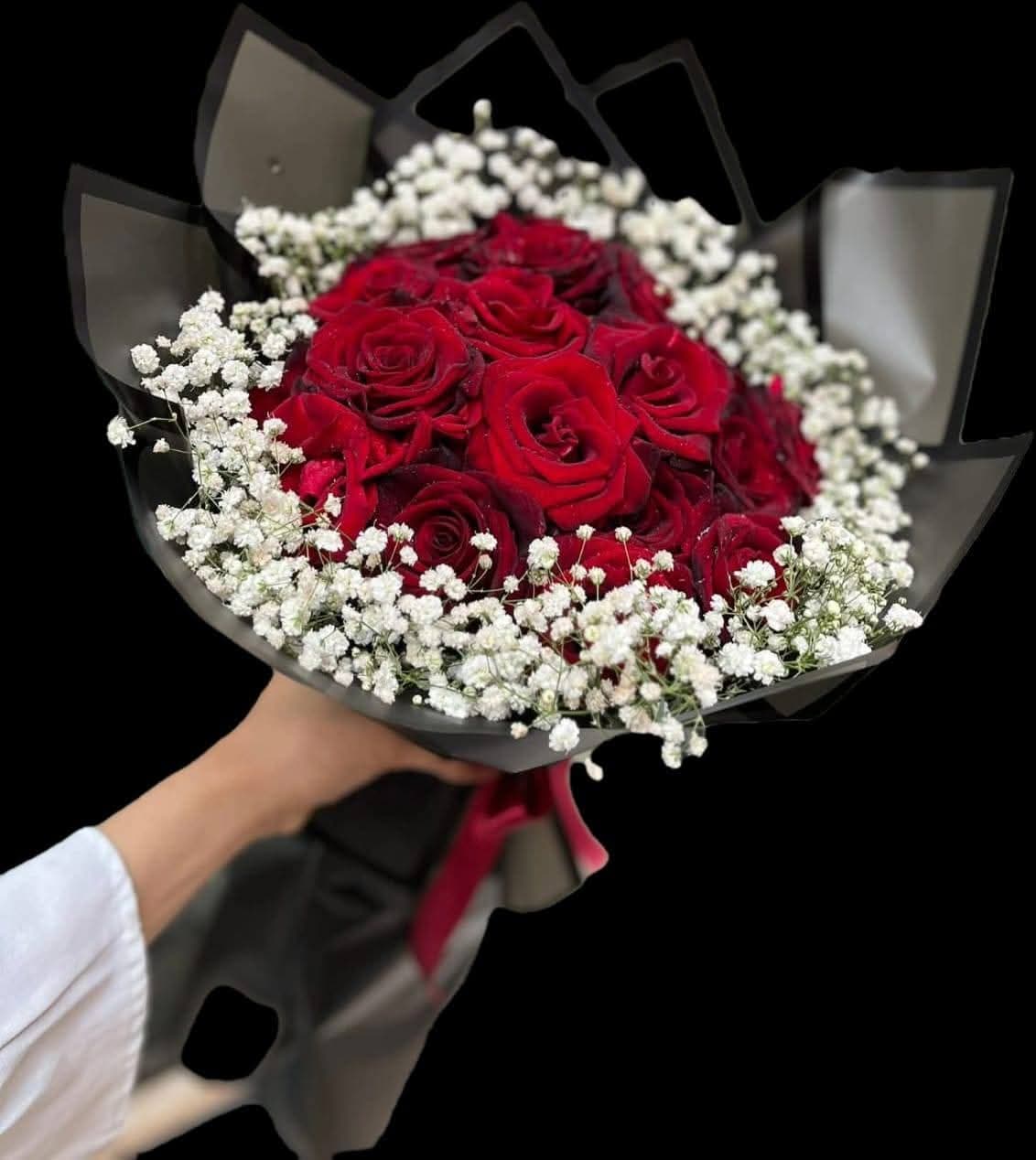 Bouquet rouge pour kotba — bouquet naturel Wardaty Flowers