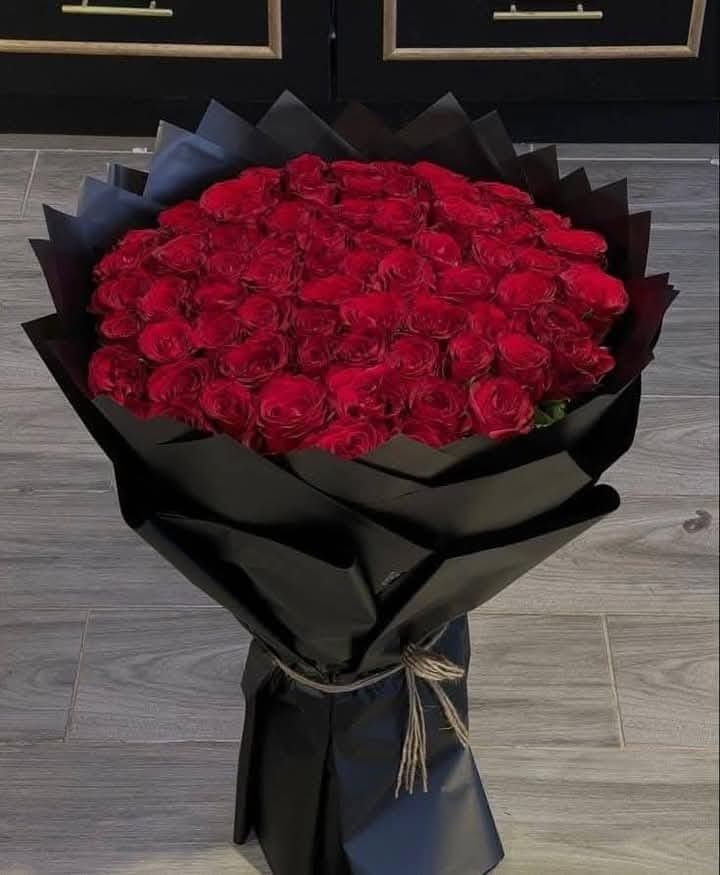 Bouquet rouge — bouquet naturel Wardaty Flowers