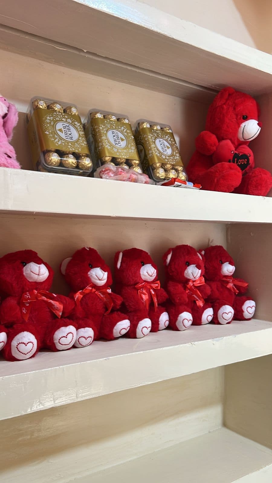 Peluche rouge i love you — bouquet peluche Wardaty Flowers
