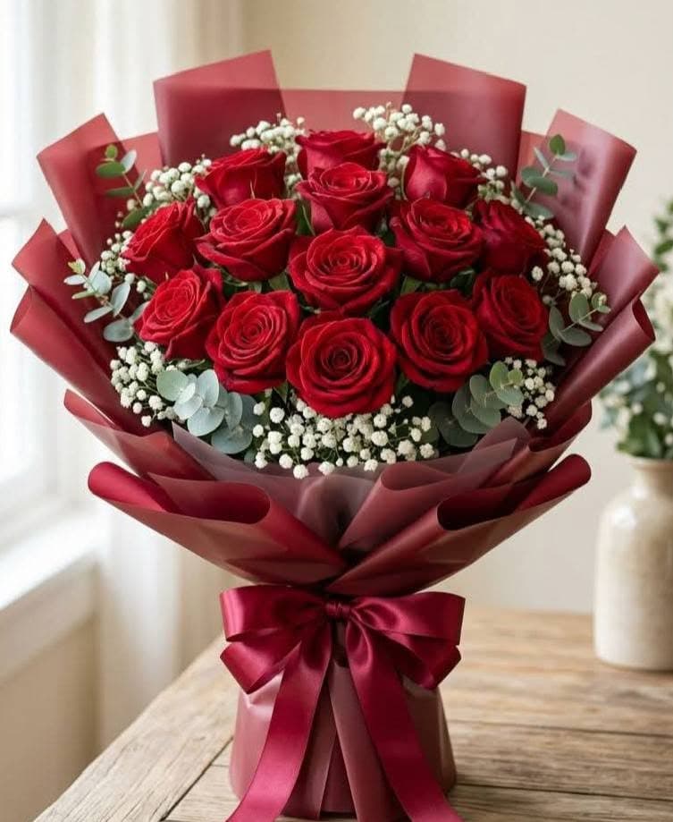 bouquet prima rosa — Wardaty Flowers Tunis