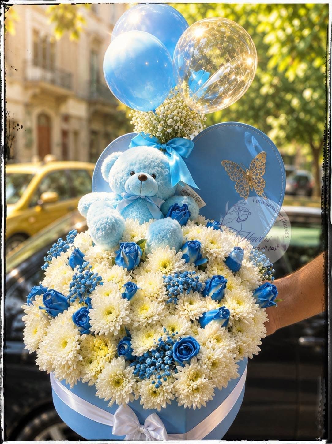 box welcome baby boy — Wardaty Flowers Tunis
